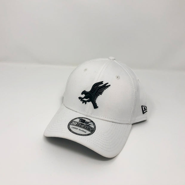 New Era 39Thirty Fitted Cap - Black on White