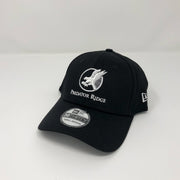 New Era 39Thirty Fitted Cap - White on Black